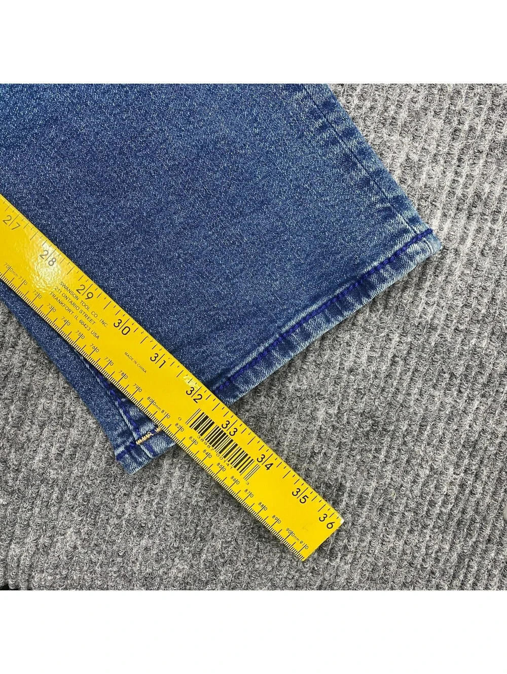 True Religion Ricky Relaxed Straight Jeans Mens 34x33 Blue Stretch Denim Pants